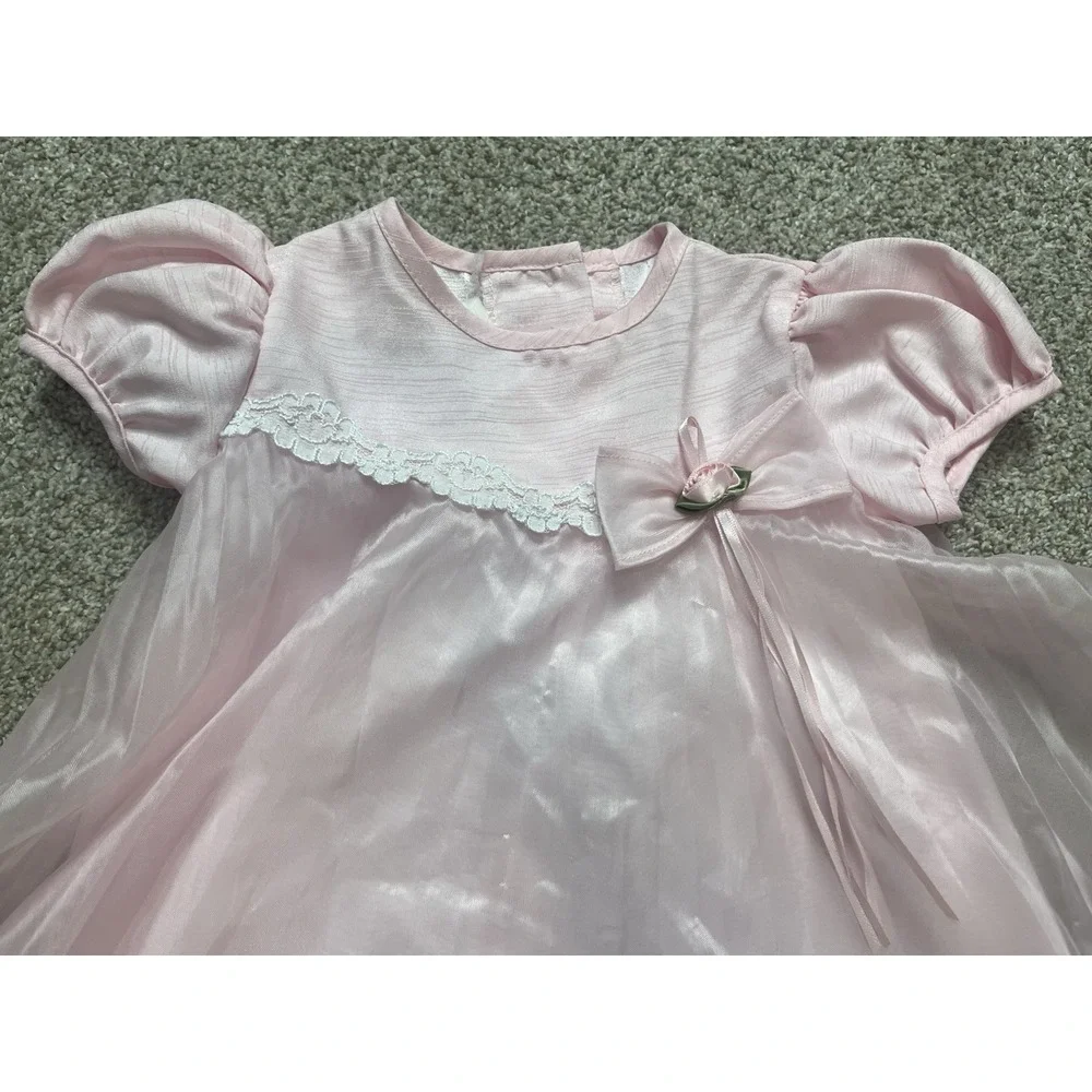 Ashley Ann Baby Girls Dress‎ Pink Size 6-9 Months